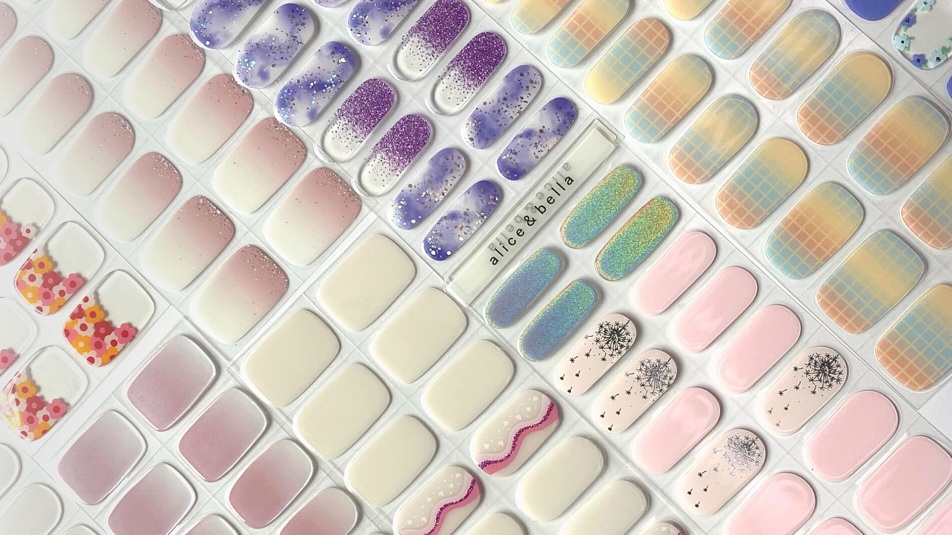 semi cured gel nail strips wraps UV stickers use with any UV light lamp