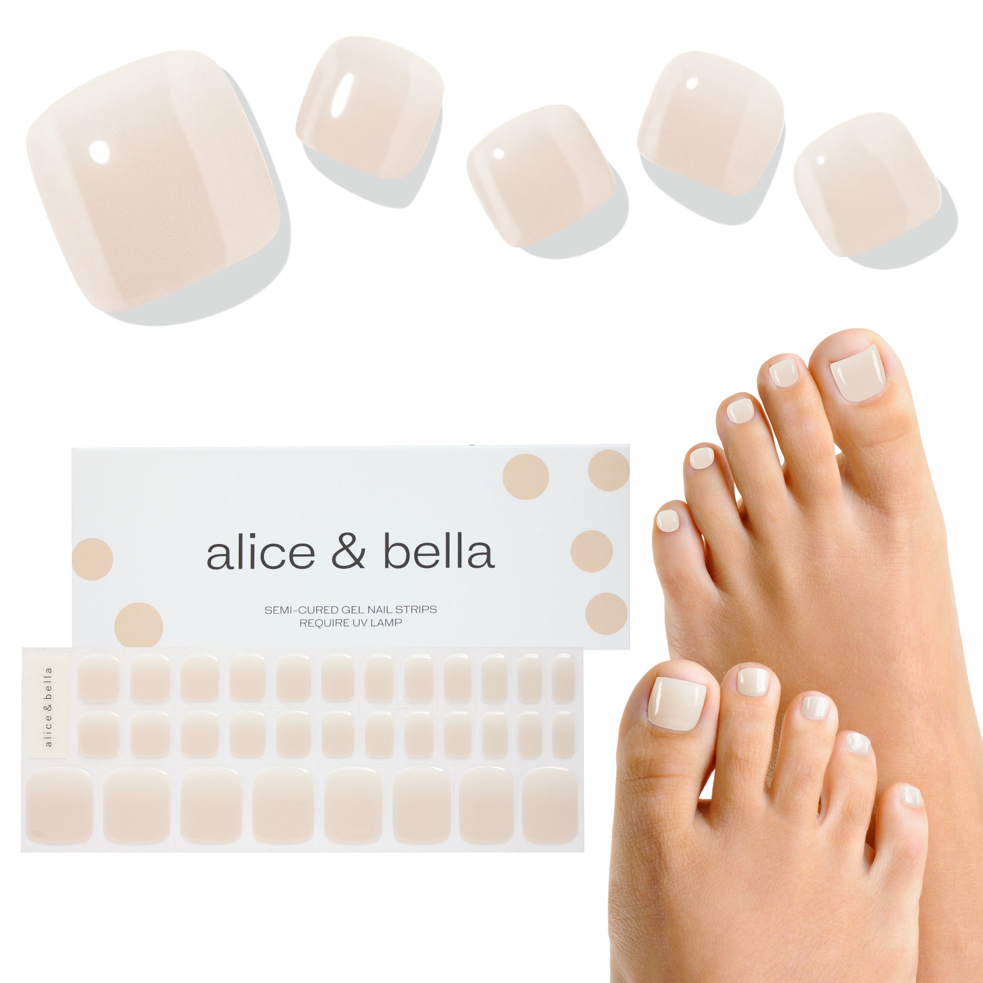 Milky White Pedicure
