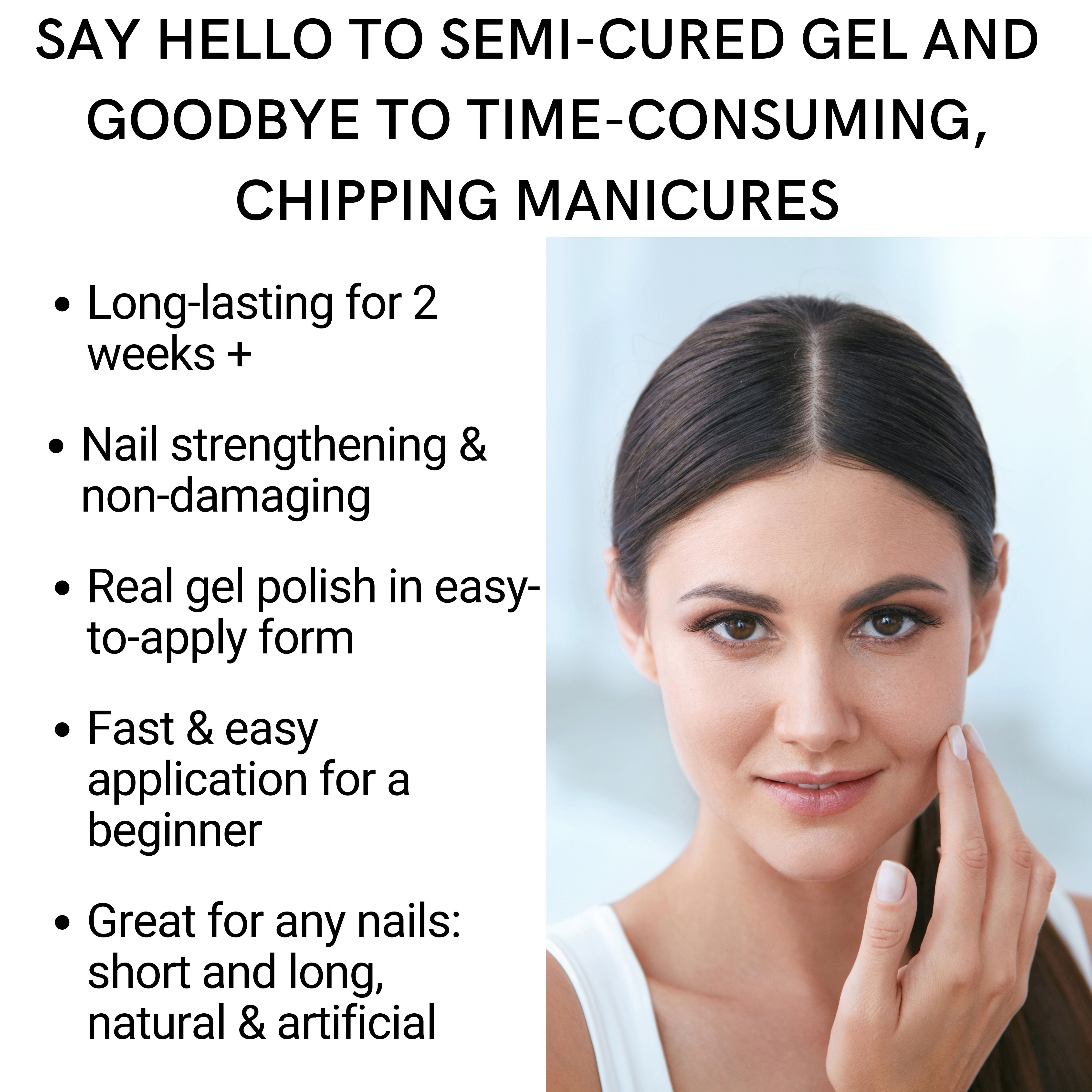 stickers semi-cured gel nail wraps pedicure Nail UV strips