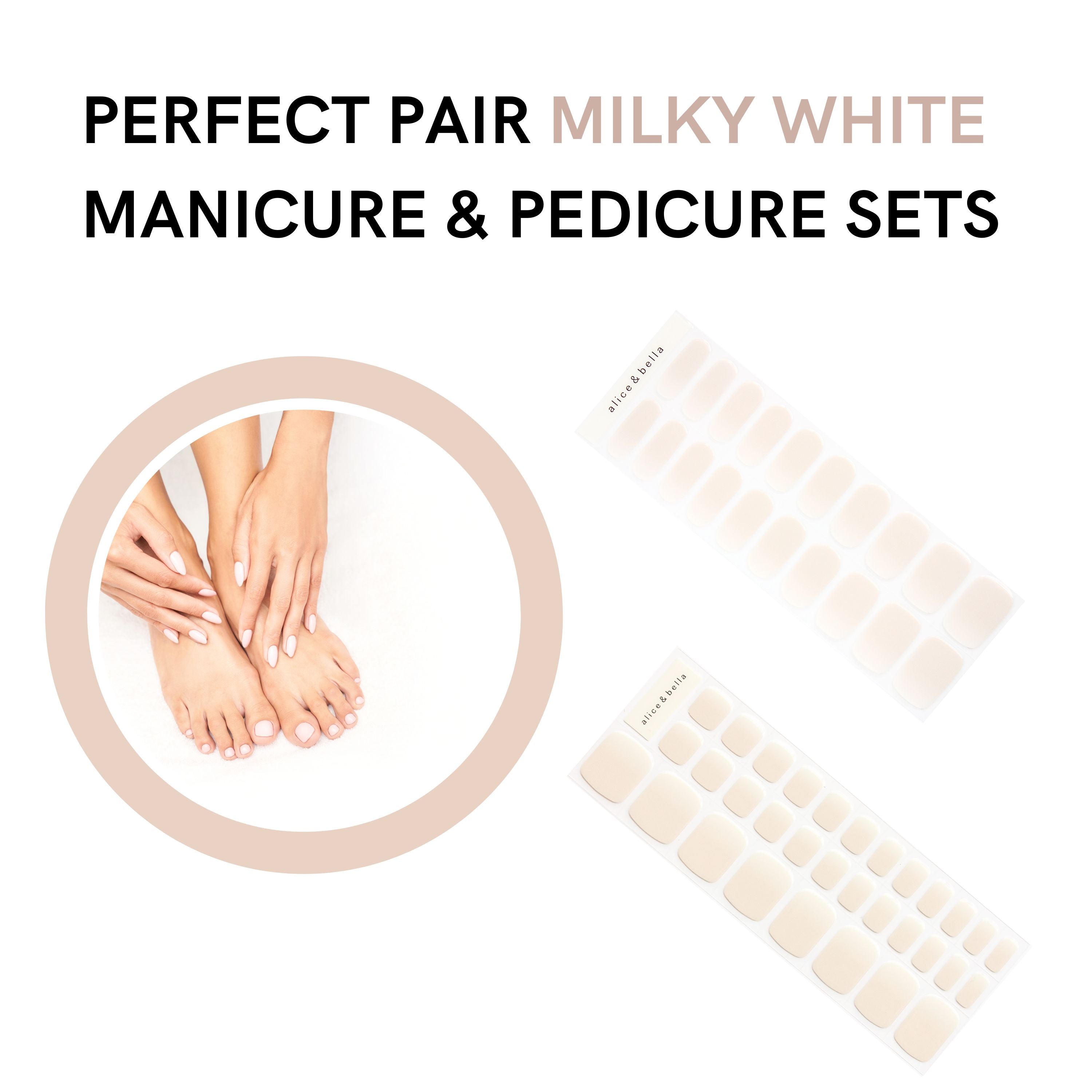 Milky White Pedicure